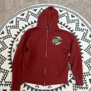 Santa Cruz zip up hoodie